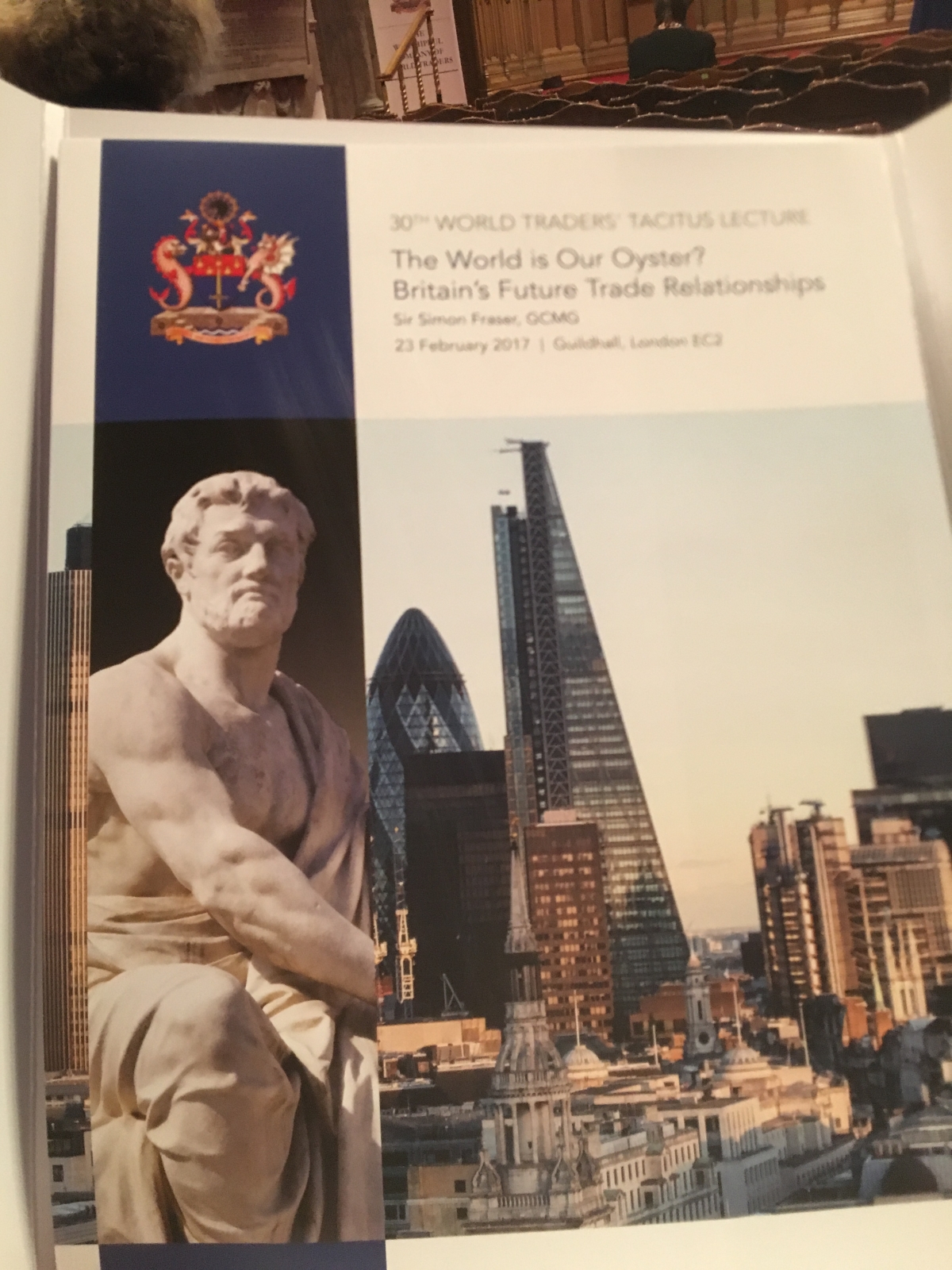 World Traders' Tacitus Lecture, Guildhall