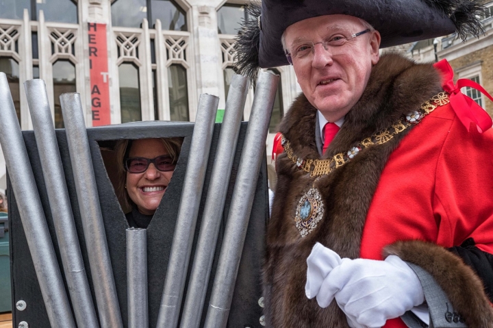 Poulters' Pancake Races, Guildhall Yard 