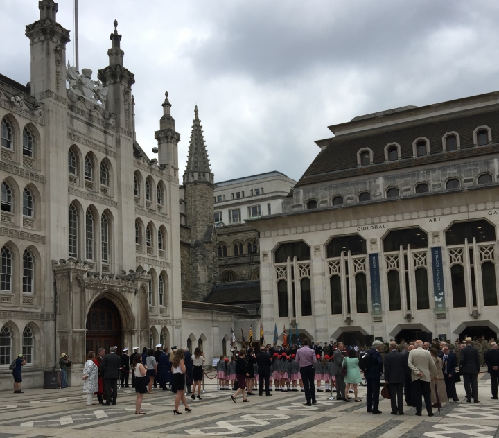 Armed Forces Flag Raising Guildhall Yard