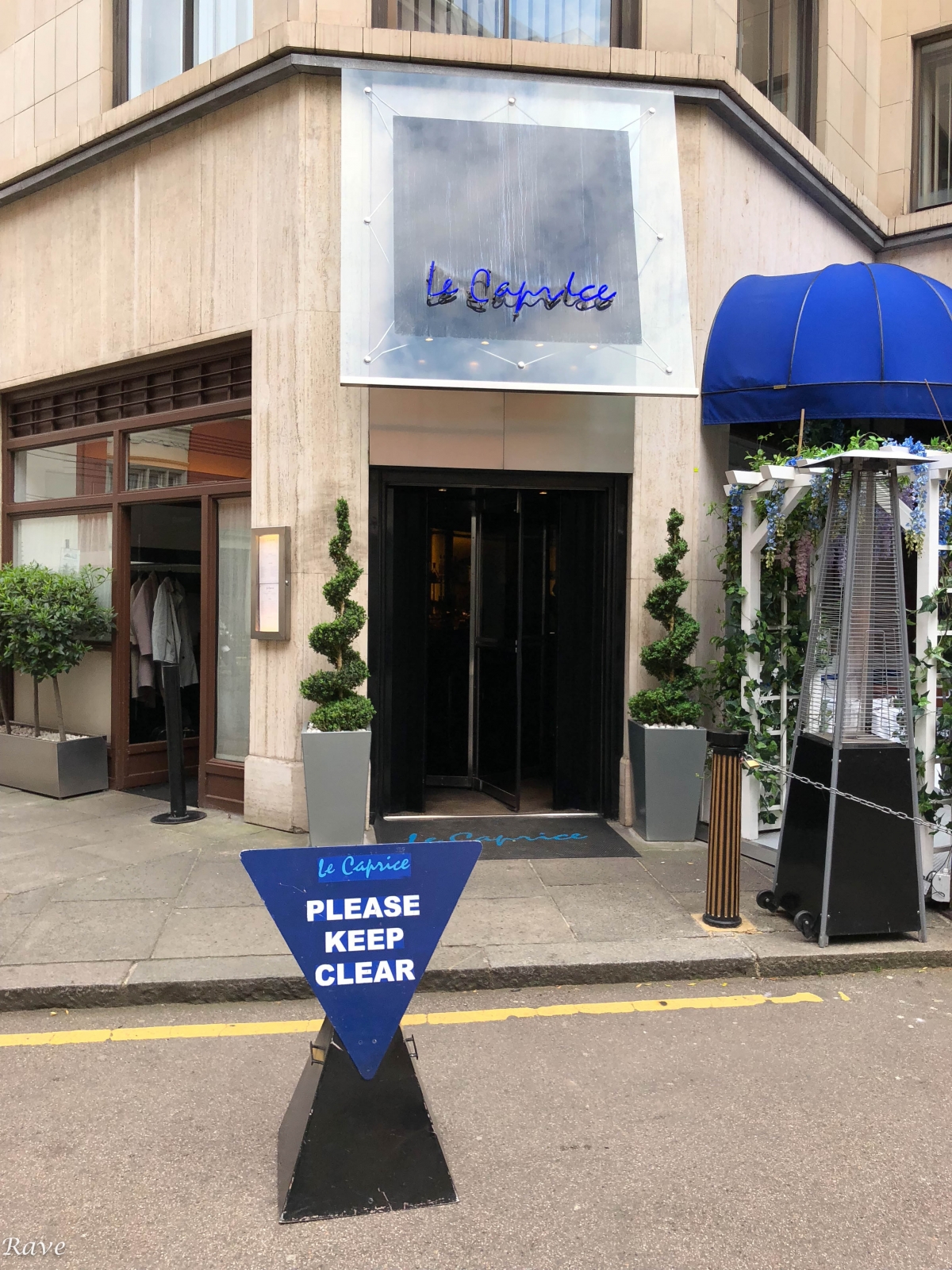 Dining out the Master Le Caprice, St James's