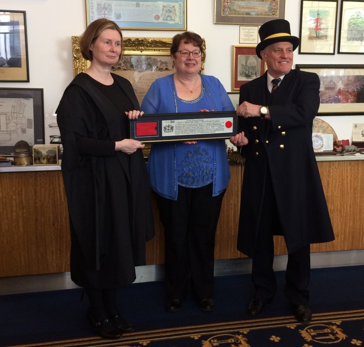 Freedom of the City of London for Susan Stocker 