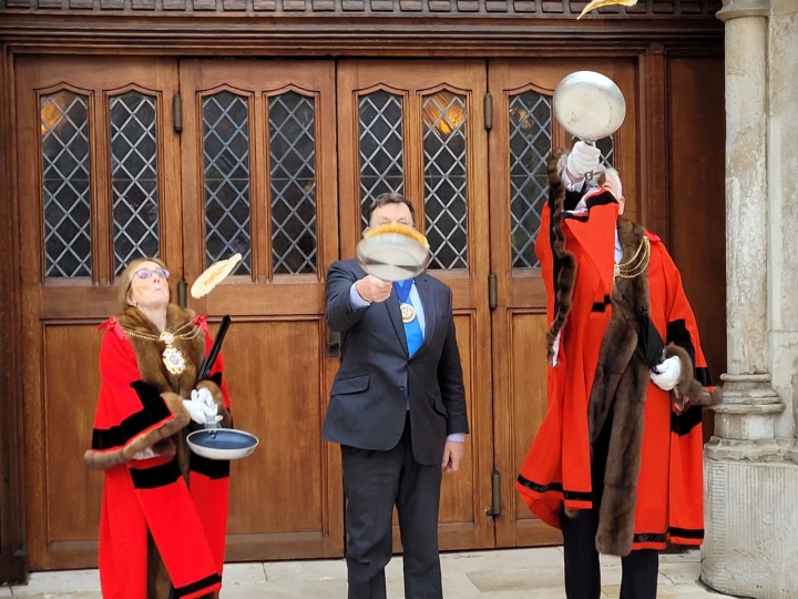 The 18th Inter-Livery Pancake Race - Guildhall