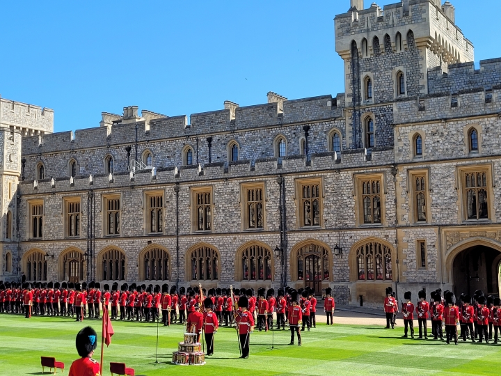 Presentation of Colours to the First Battalion of the Irish Guards 