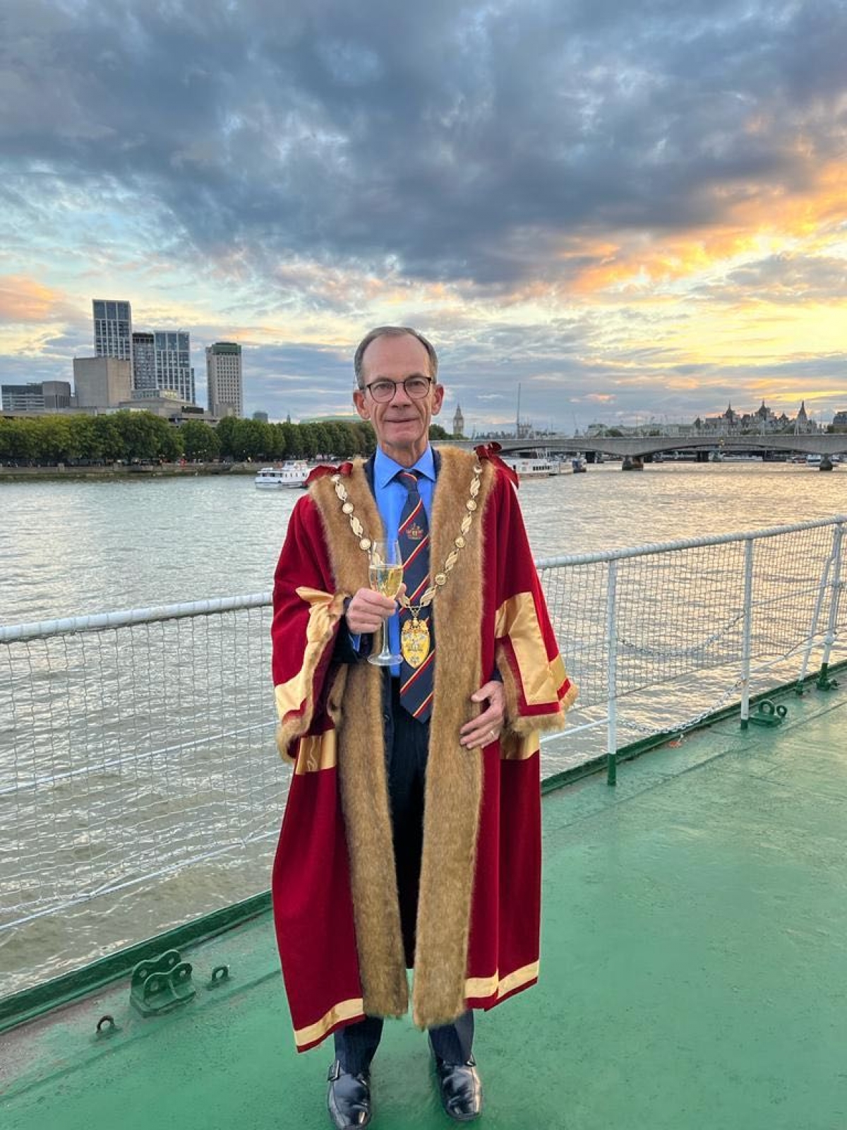 River Thames Reflections Flotilla HQS Wellington