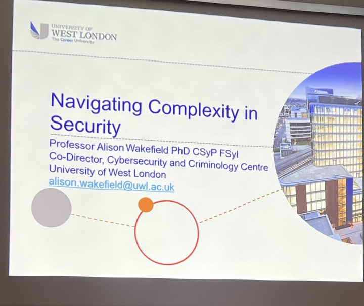 Worshipful Company of Security Professionals - Lecture Army & Navy Club