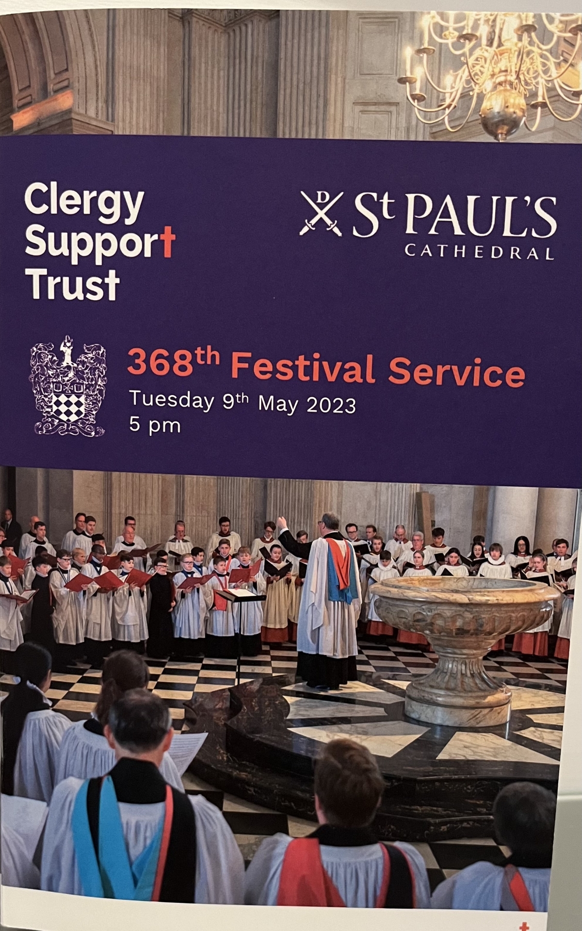 Clergy Support Trust Festival Service St Paul's Cathedral