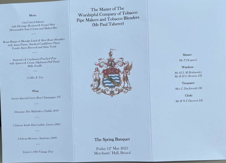 Society of Merchant Venturers' Spring Banquet Merchants' Hall Bristol