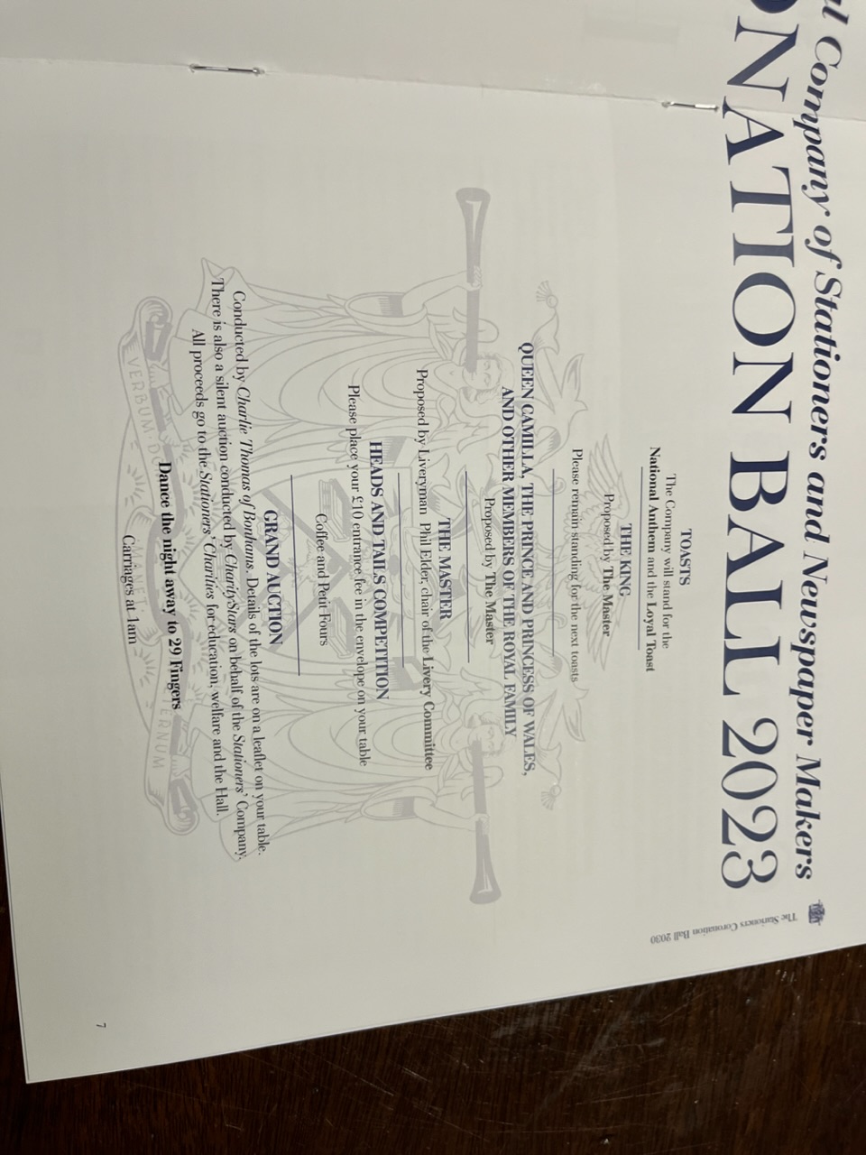 Coronation Ball Stationers&rsquo; Hall