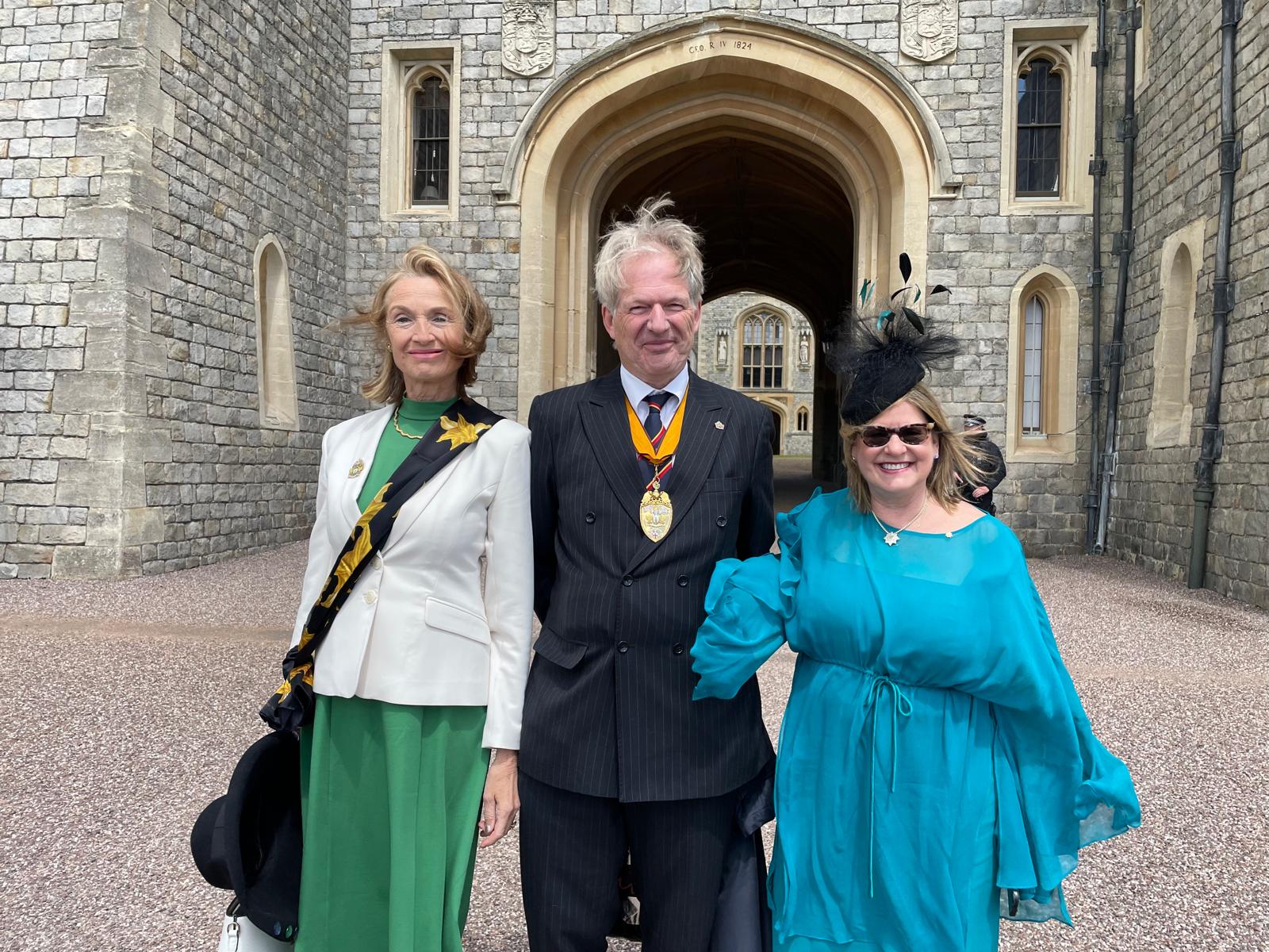 Presentation of new colours to 9th and 12th Companies of the Irish Guards by the King at Windsor 