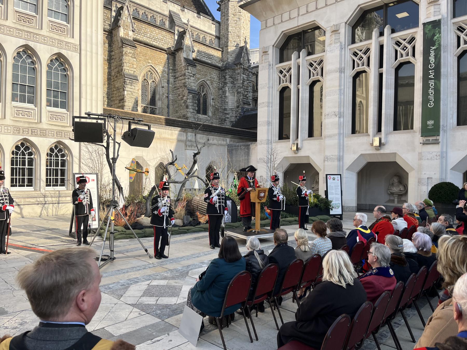 Veterans' Garden Launch Guildhall Yard