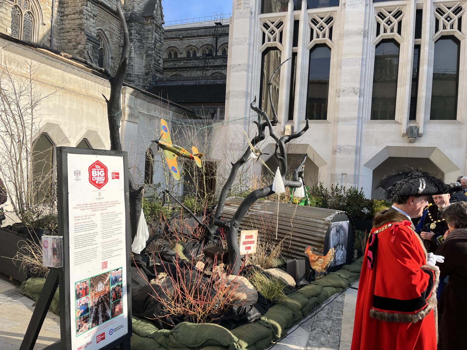 Veterans' Garden Launch Guildhall Yard
