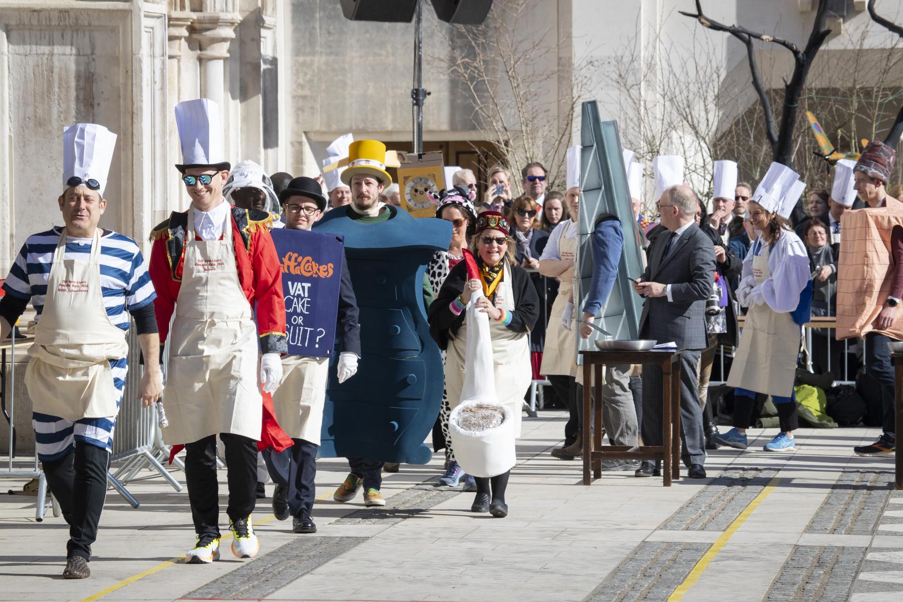 Inter Livery Pancake Races Guildhall Yard