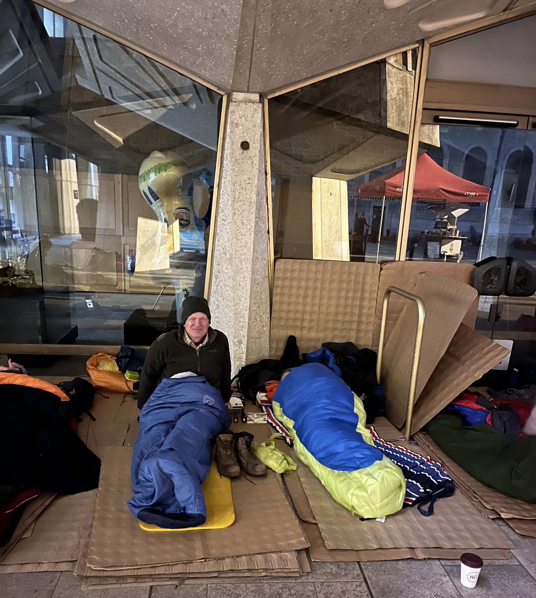 Lady Mayoress' Sleep out Guildhall yard