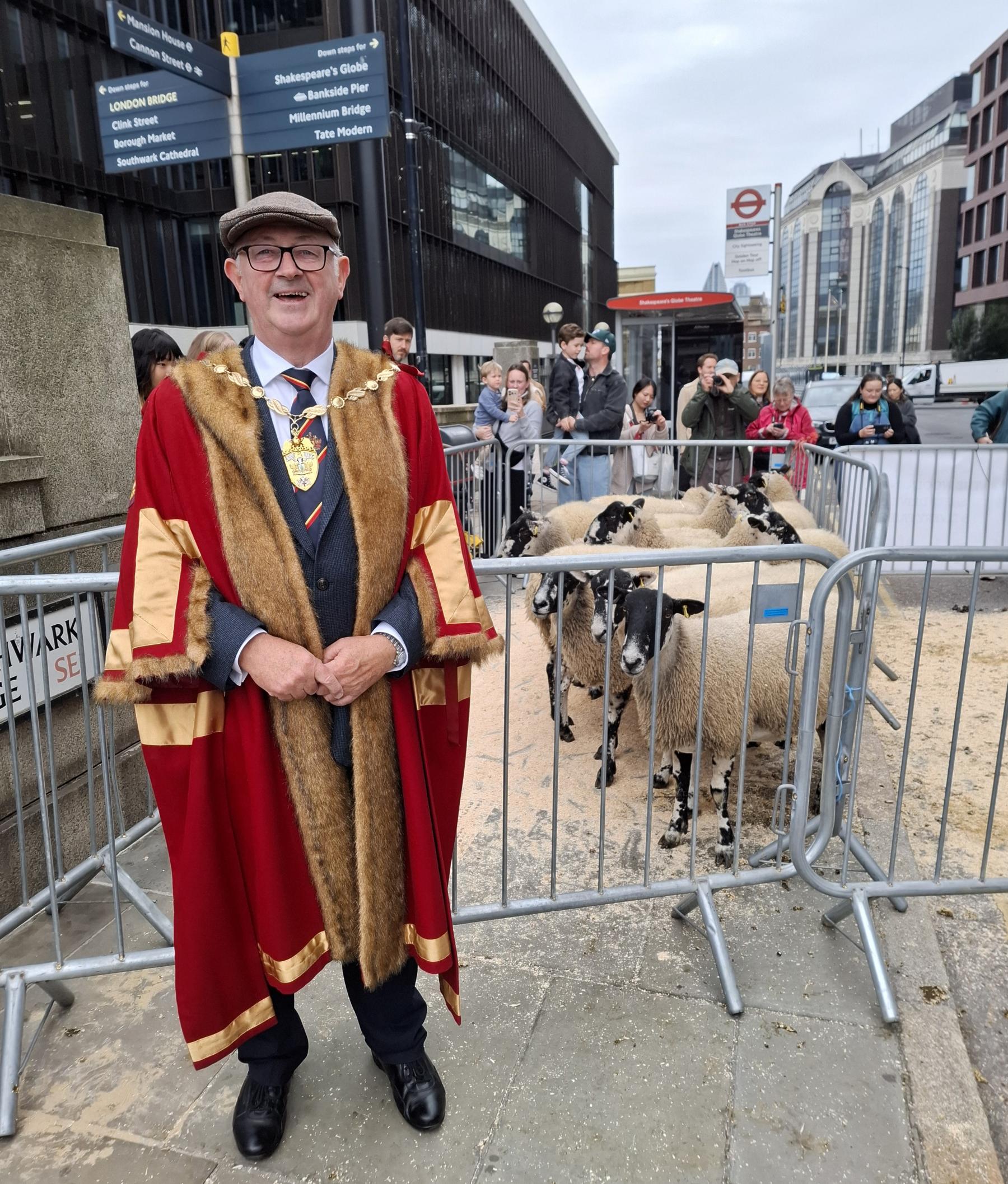 Woolmens' Annual Sheep Drive Southwark Bridge