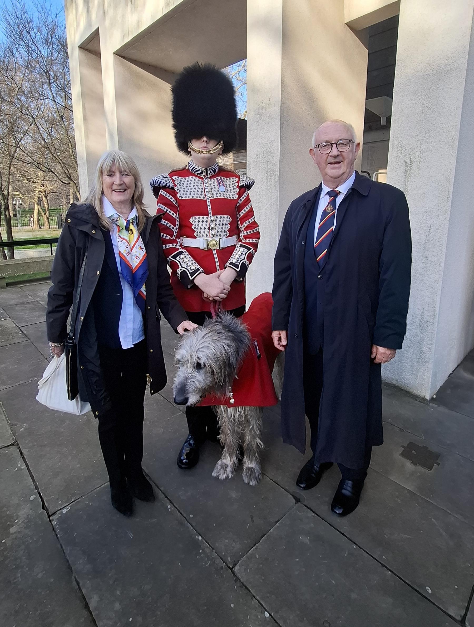 Seamus the Mascot Guards Chapel Wellington Barracks