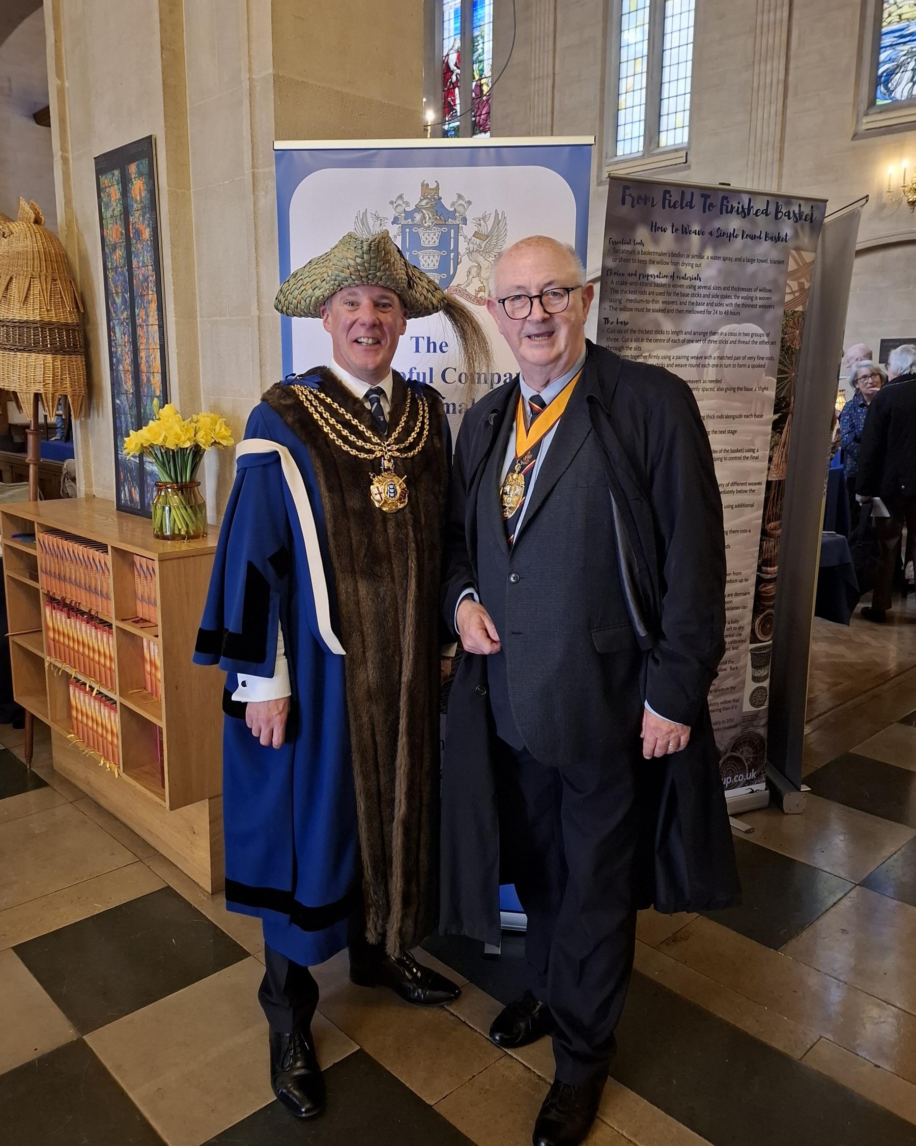 Prime Warden Mark Cooper made us most welcome! The Dutch Church, Austin Friars