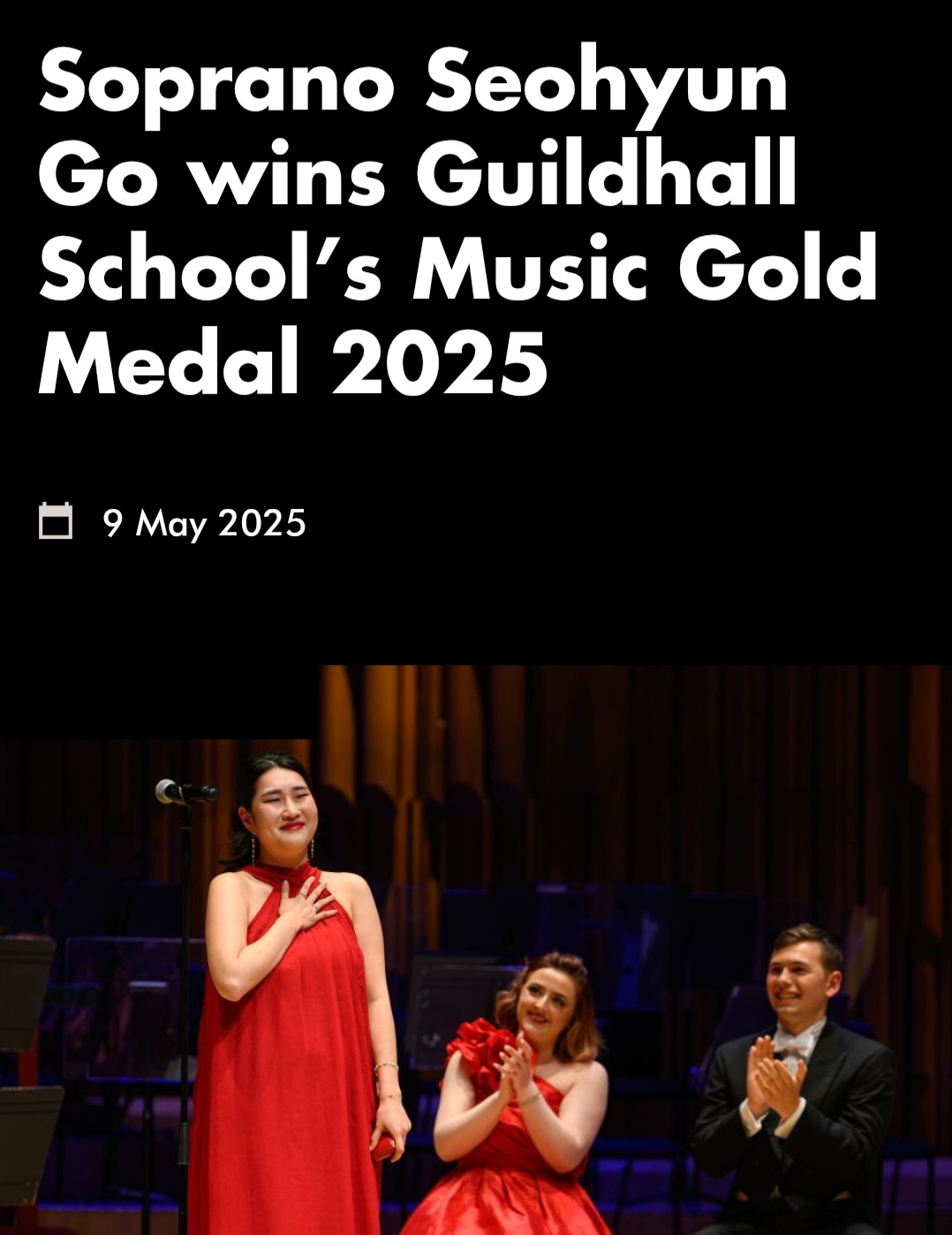 Guildhall School of Music Gold Medal Barbican Theatre