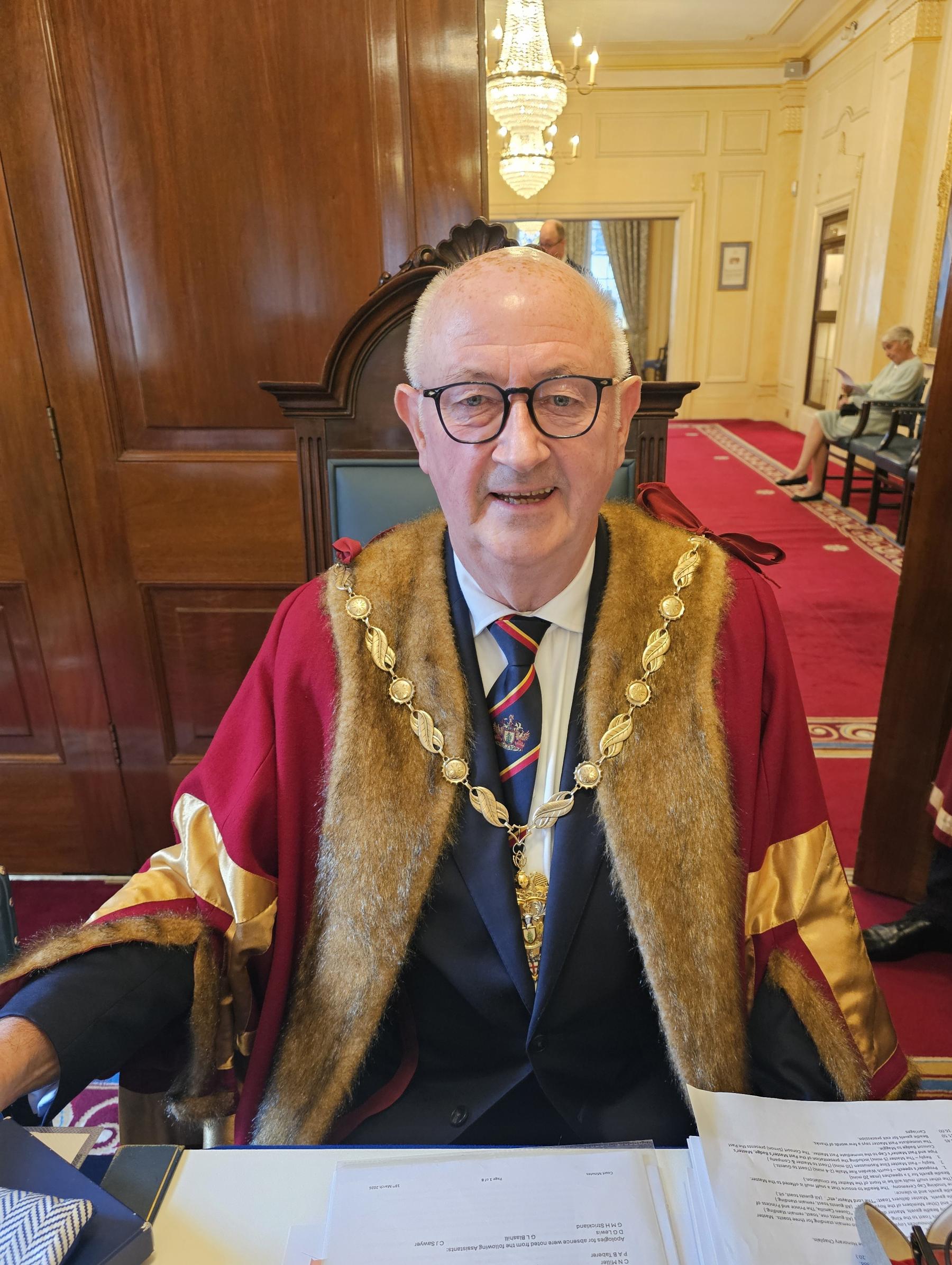 Outgoing Master Tony Scanlan