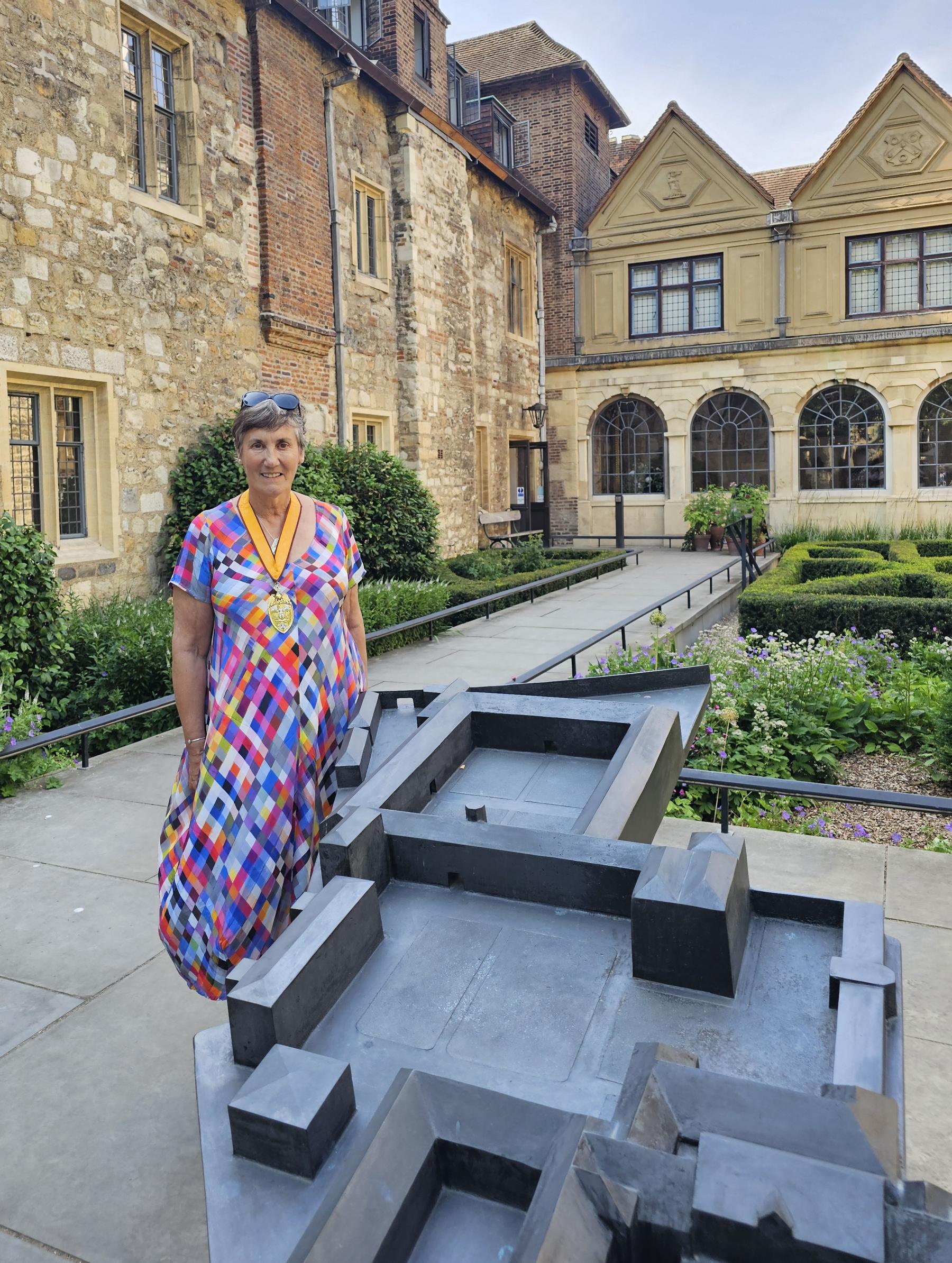Outside the entrance to the Charterhouse The Charterhouse