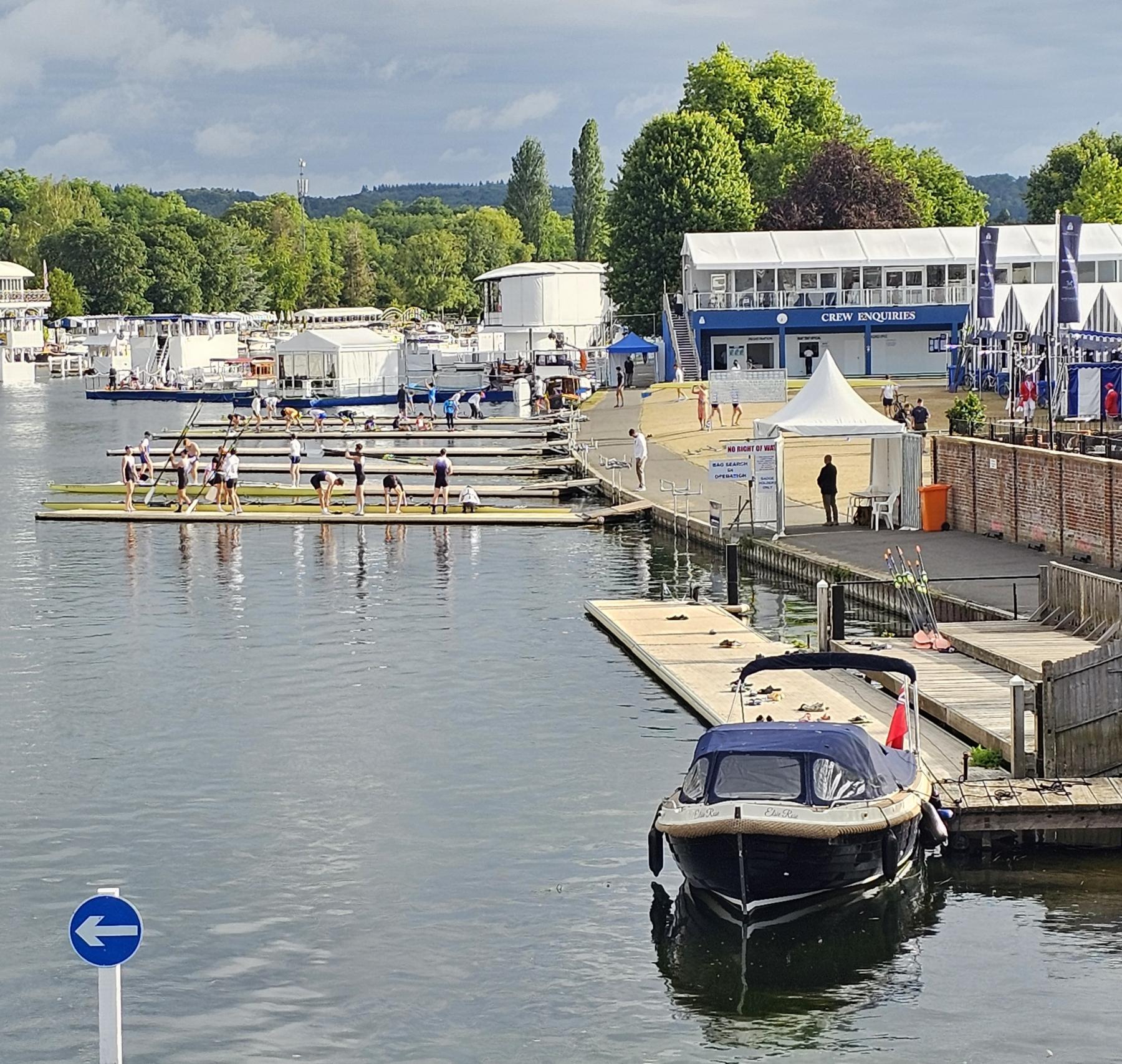 Early morning paddlers: Saturday Henley on Thames, Oxfordshire