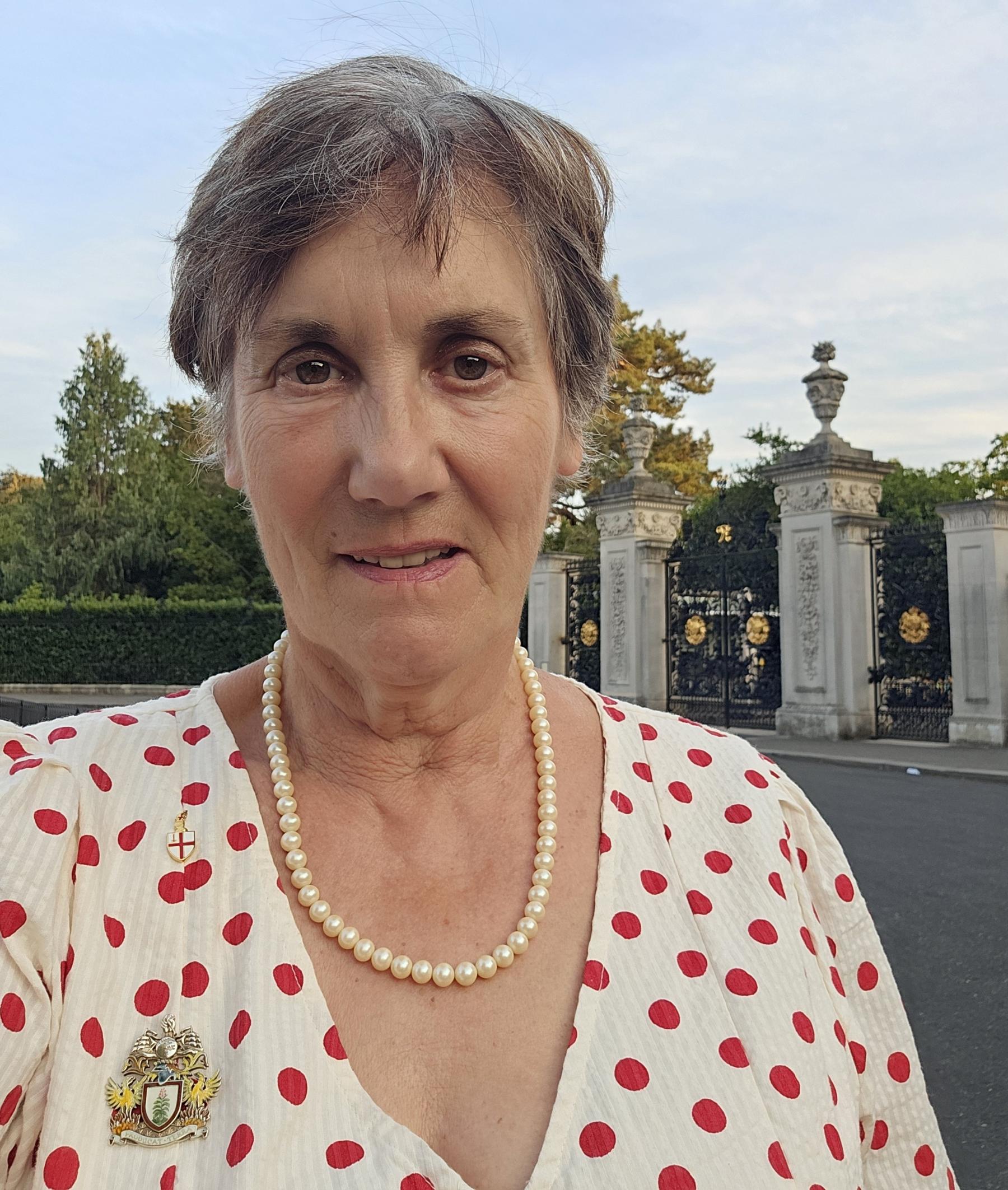 The Consort's badge comes in handy Kew Gardens