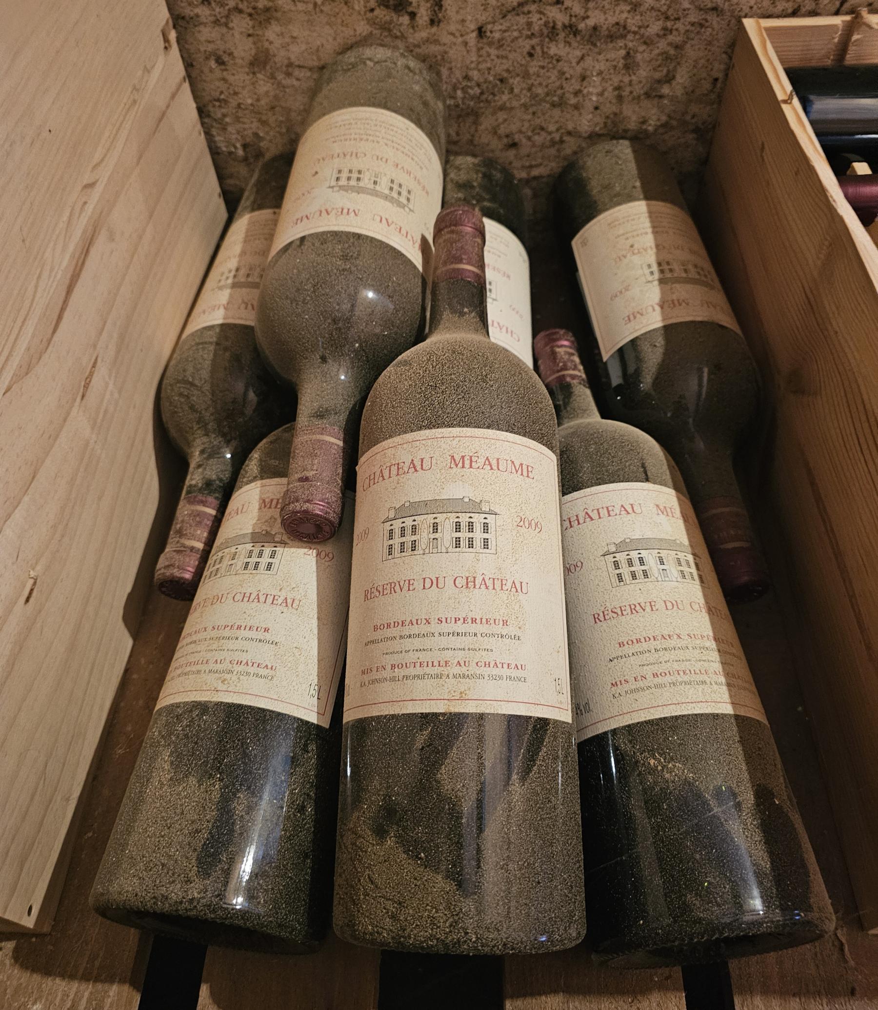 The cellars at Chateau Meaume Lunch with Liveryman Mark Johnson-Hill