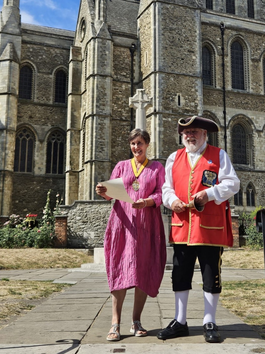 Master and Rochester's Town Crier The Livery in Dickens-land