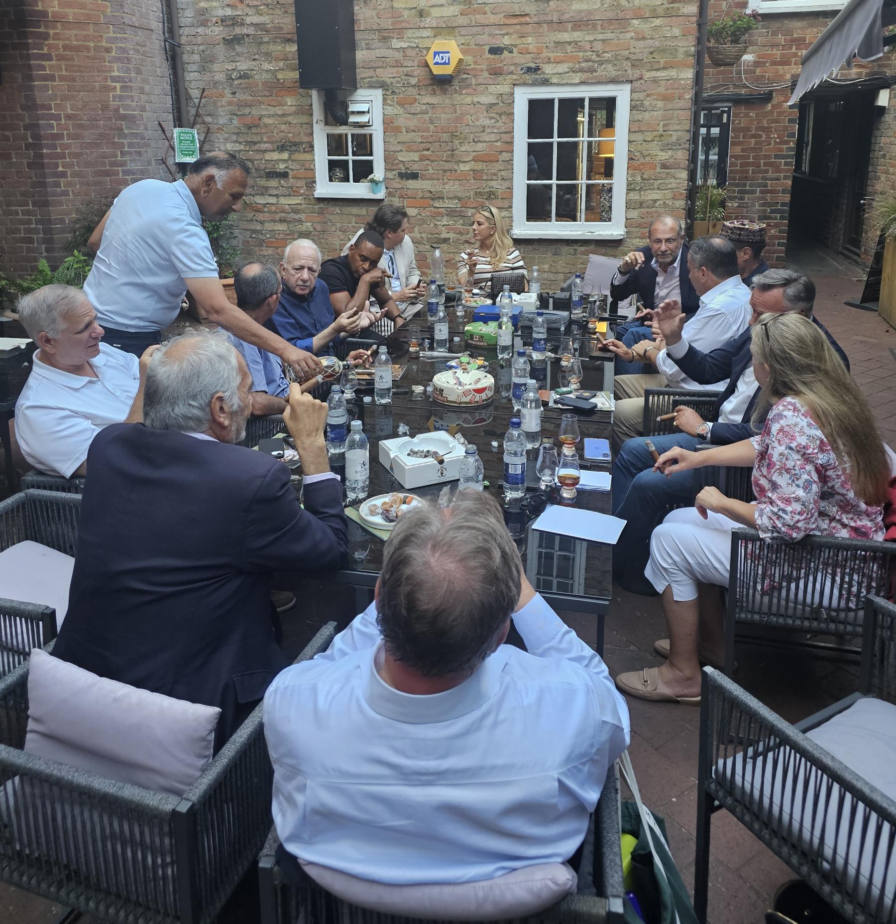 In the courtyard The Cigar Emporium, 44 Thames Street, Windsor