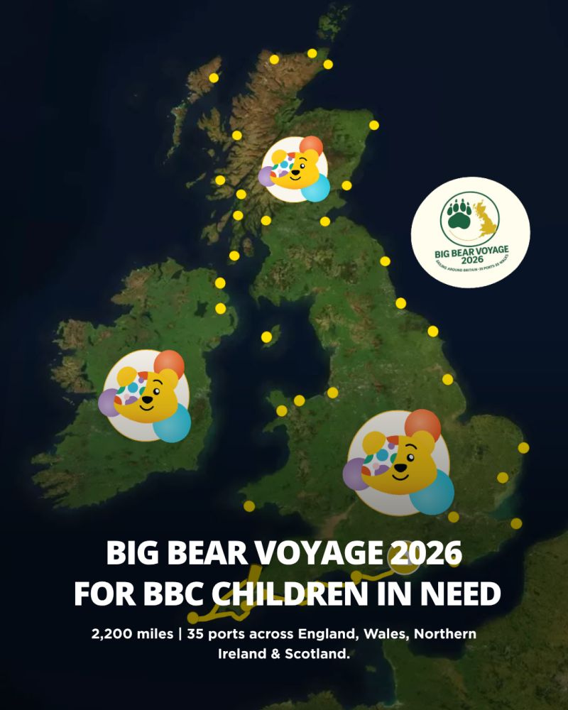 Route of the Big Bear Voyage St Katharine's Docks
