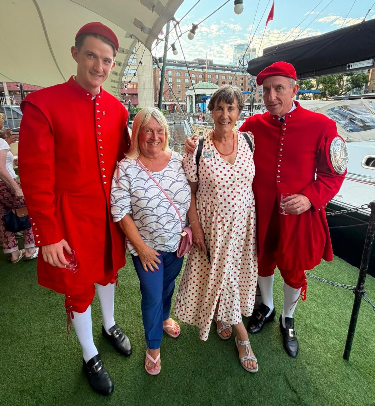 With the Watermen and Master Nurse St Katharine's Docks