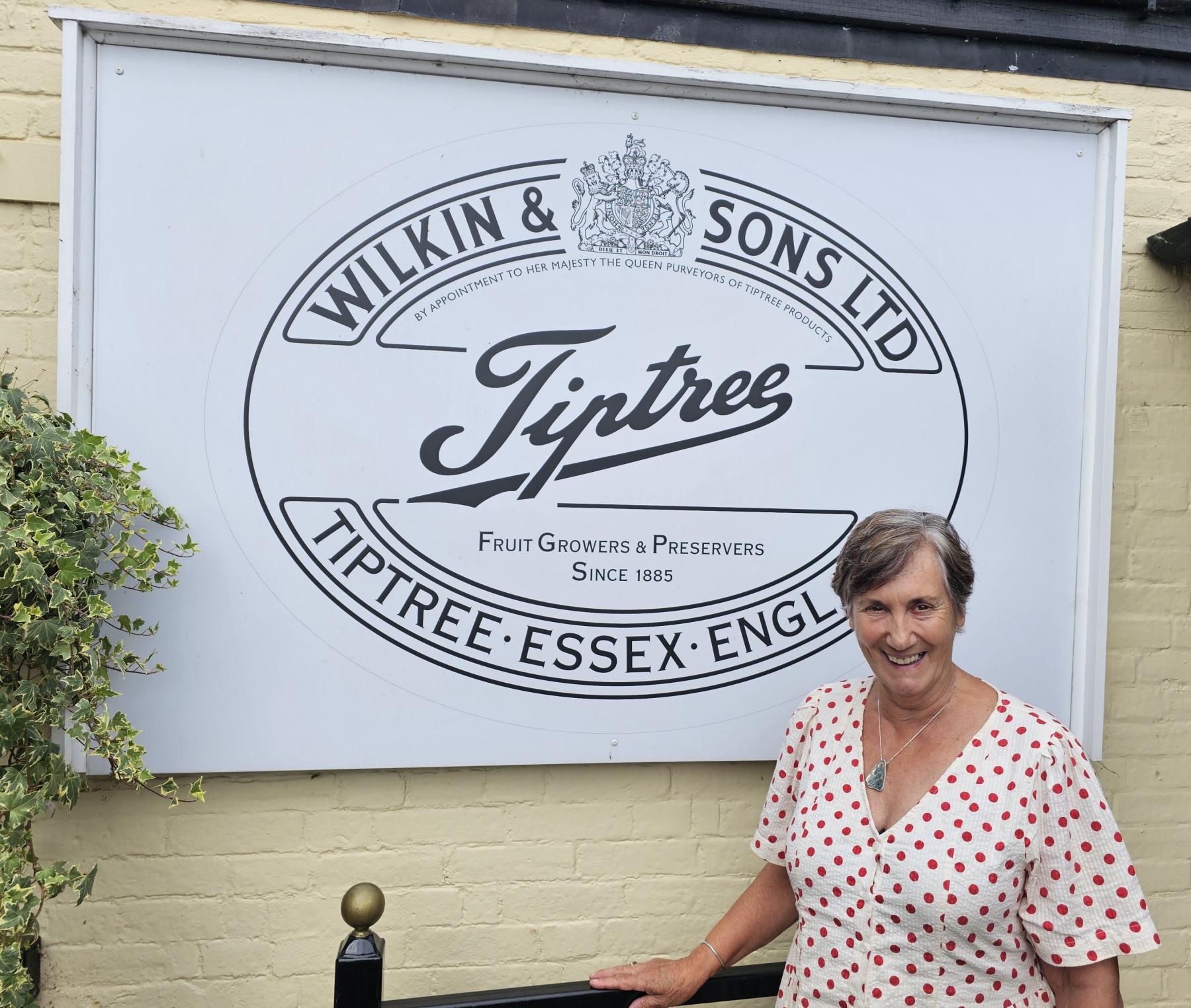 Entrance to the shop, museum and cafe Tiptree, Essex