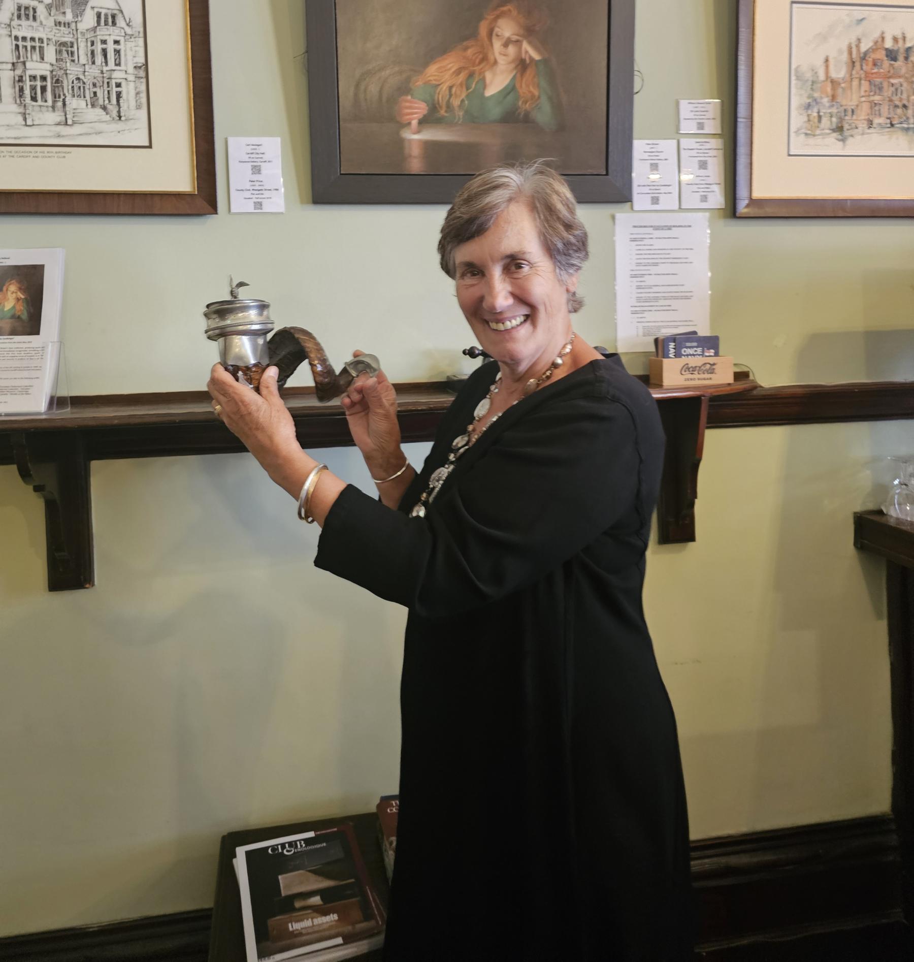 The Cardiff & County Club's ram's horn snuff mull Various places including the Cardiff & County Club