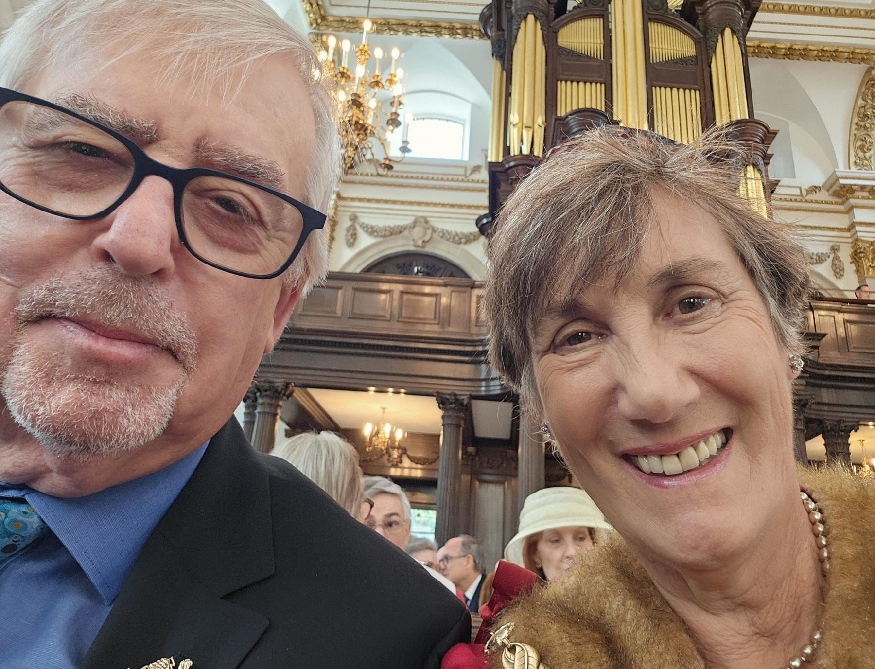 In the church: we got there in plenty of time! Mansion House, St Lawrence Jewry, Temple Bar, Happenstance