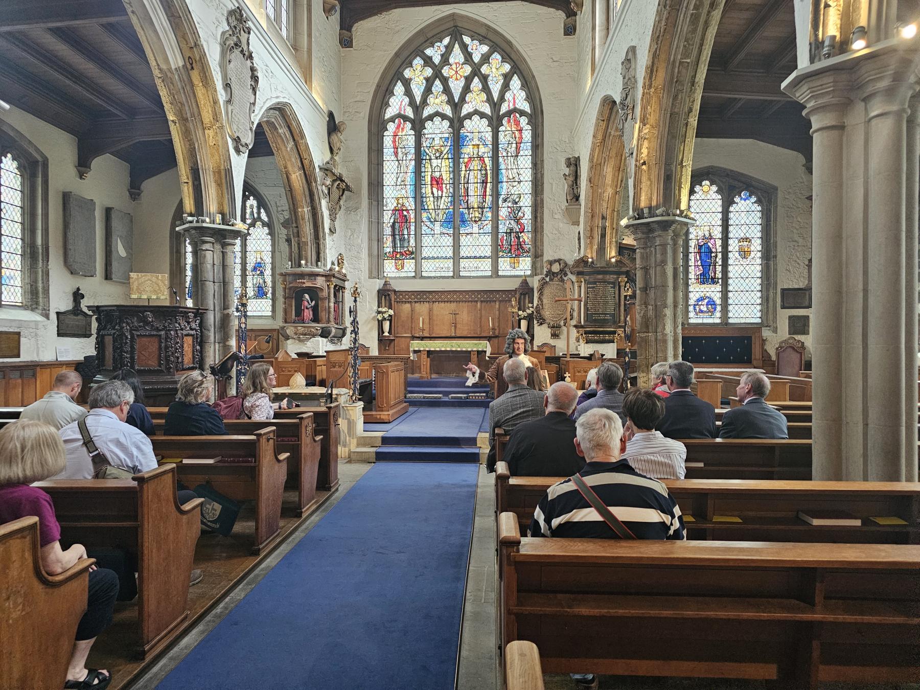 Ending our walk in St Olave's church where Mr and Mrs Pepys are interred Temple Bar and the Architects' Hall