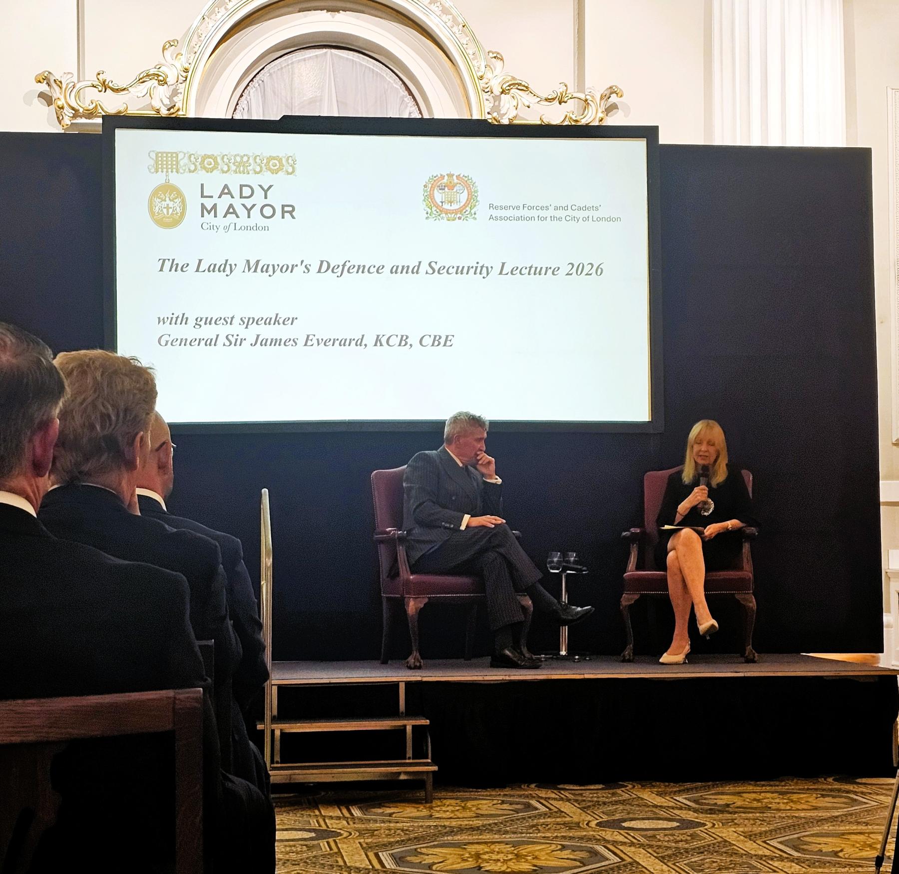 The General and the Lady Mayor Egyptian Room, Mansion House