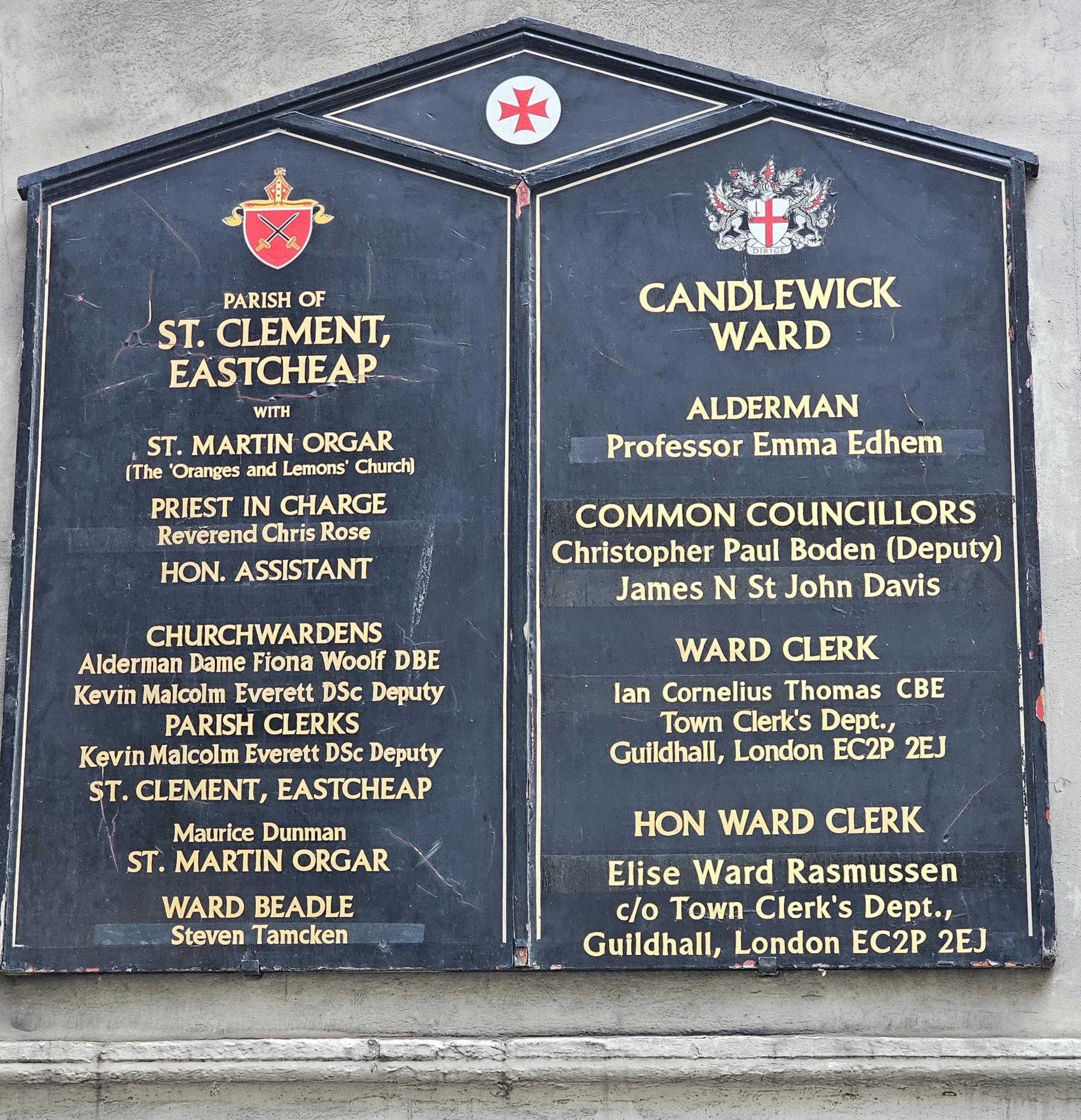 Honorary Ward Clerk Elise Ward Rasmussen Glaziers' Hall