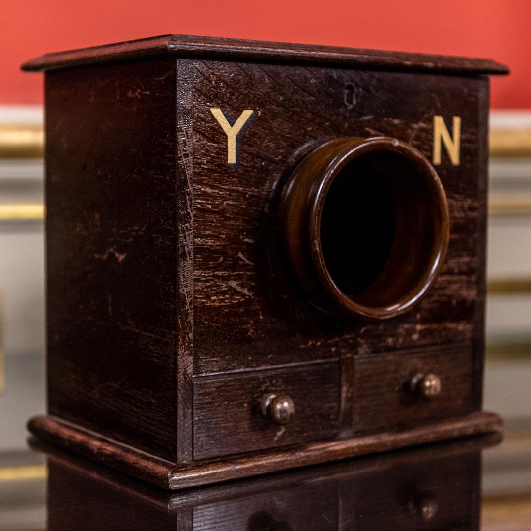 THE BALLOT BOX  - Our Treasures page gallery -  The Worshipful Company of Tobacco Pipe Makers and Tobacco Blenders