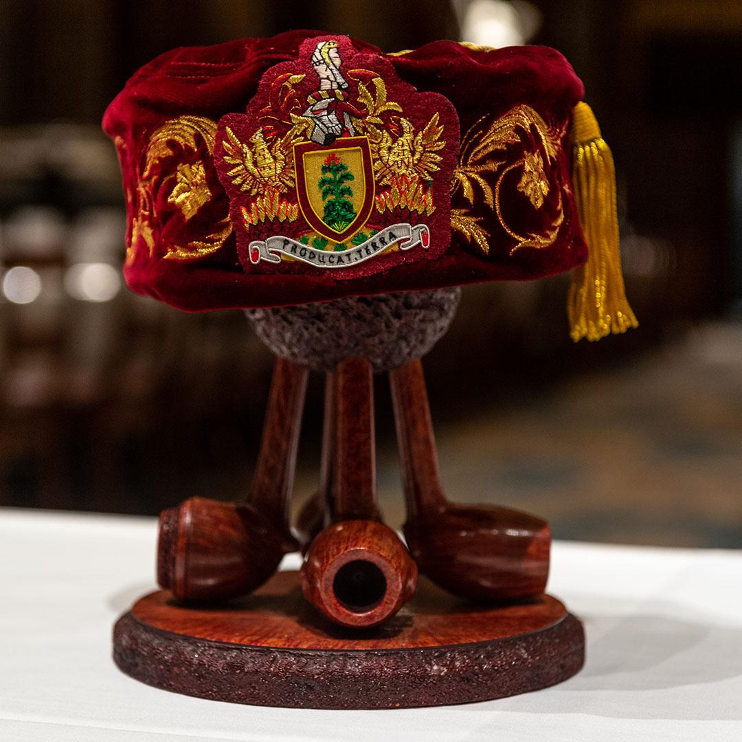 THE SMOKING CAP AND STAND  - Treasures page gallery -  The Worshipful Company of Tobacco Pipe Makers and Tobacco Blenders