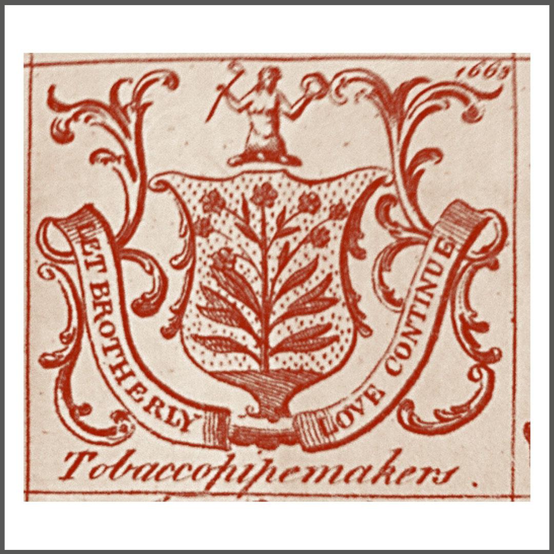 AN EARLY COAT OF ARMS  - Our History page gallery -  The Worshipful Company of Tobacco Pipe Makers and Tobacco Blenders